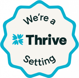 We're a Thrive Setting Badge